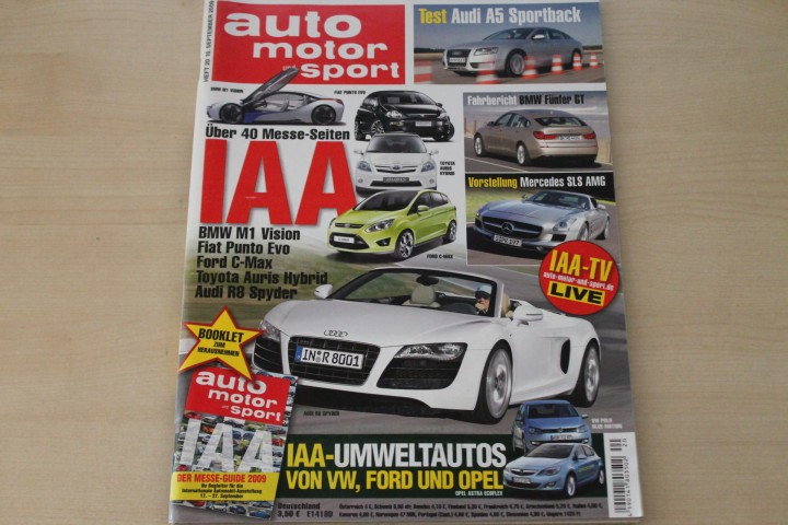 Deckblatt Auto Motor und Sport (20/2009)